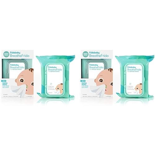 Frida Baby Breathefrida Vapor Wipes for Nose or Chest, 30 Count (Pack of 2)
