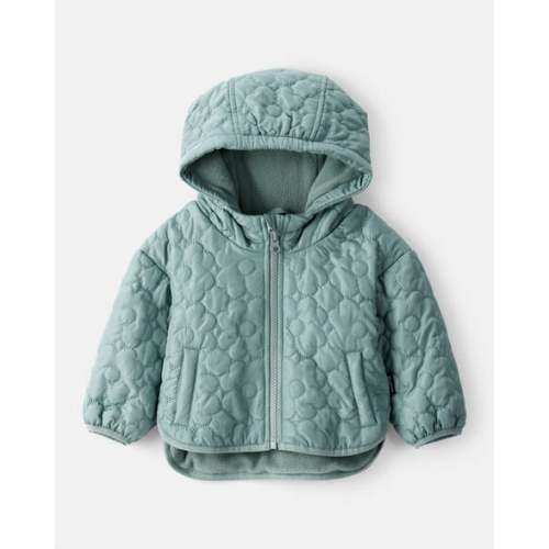 Baby Girl Floral Quilted Long-Sleeve Midweight Jacket - Green - OshKosh | Carter's