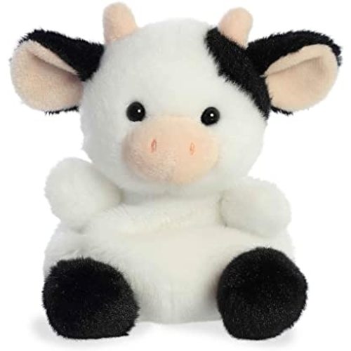 Aurora® Adorable Palm Pals™ Sweetie Cow™ Stuffed Animal - Pocket-Sized Play - Collectable Fun - White 5 Inches