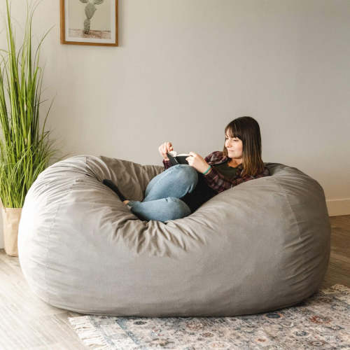 Fuf XL w/ Removable Cover- Corded Plush, Vanilla