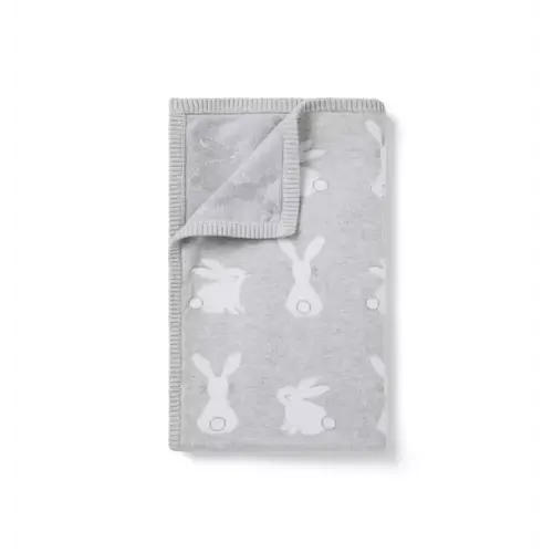 Baby Earl Grey Heather Bunny Baby Bunny Blanket by Janie and Jack