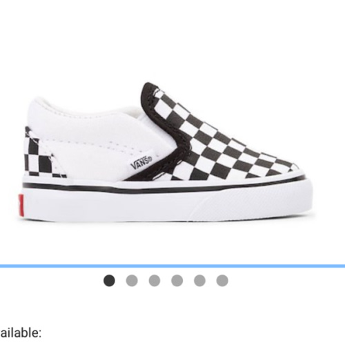 Vans Slip-On Checkerboard Skate Shoe - Baby / Toddler - Black / White | Journeys