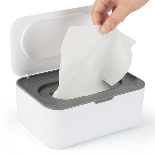Flushable Wipe Container Dispenser, Baby Wipes Dispenser Case, Wipe Holder With Lids For Bathroom Refillable Wipe Container With Sealing Design