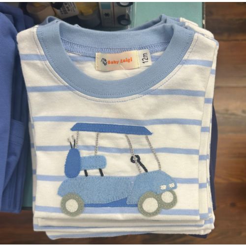 Blue & White Stripe Golf Shift. Size: 12M