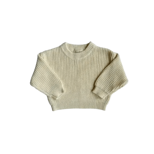 Luna + Luca | Chunky Knit Sweater - Cream