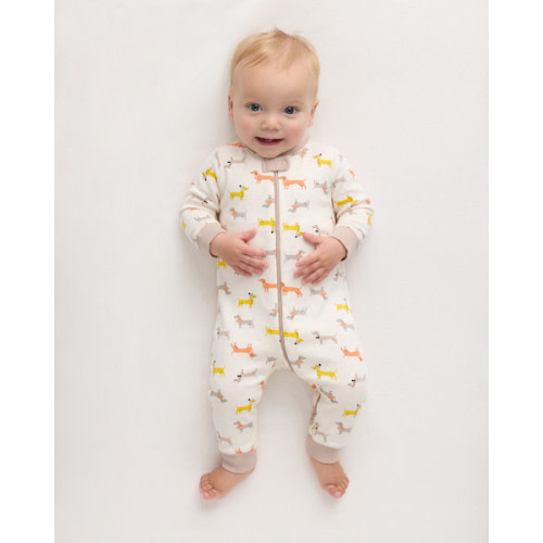 100% Organic Cotton One Piece Pajama - Baby in Cars