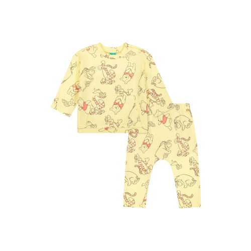 Winnie The Pooh Baby Boy 2 Piece Rib Pant Set, Sizes 0/3 Months-24 Months