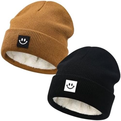 Baby Winter Warm Beanie Hat, Fleece Lined Knit hat for Infant Toddler Boys Girls,Children Winter Hat