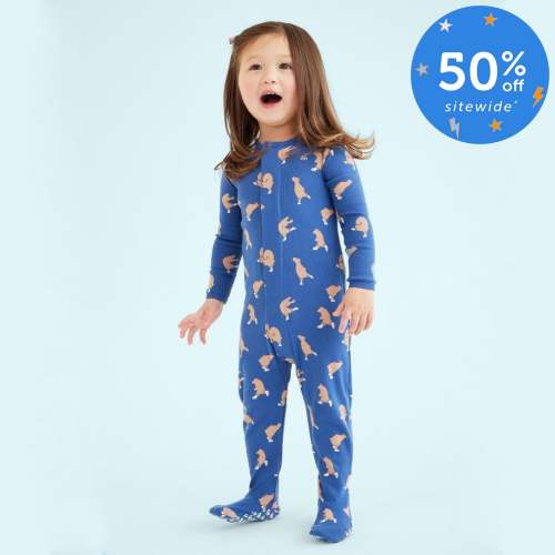 gliding through life organic cotton magnetic parent favorite footie – Magnetic Me