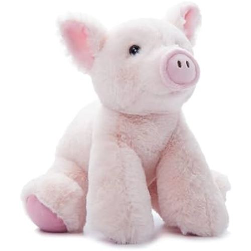 The Petting Zoo Floppy Pig Stuffed Animal Plushie, Gifts for Kids, Wild Onez Wildlife Animals, Pig Plush Toy, 8 inches