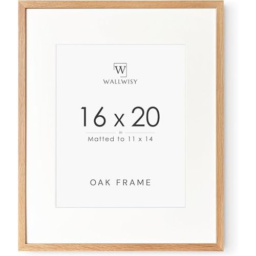 16x20 Picture Frame, Solid Oak