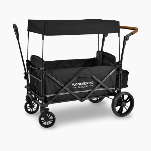WonderFold Wagon X2 Push & Pull Stroller Wagon - Stealth Black