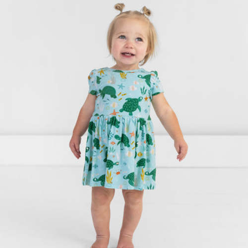 Sea Turtle Friends Skater Dress with Bodysuit