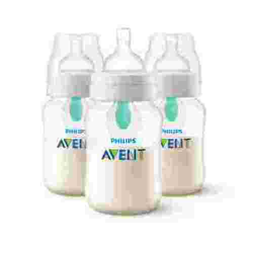 Philips Avent Anti-colic Bottle with AirFree Vent, 1m+, 9oz, Clear, 3pk, SCY703/03