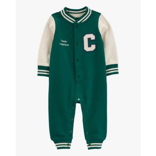Baby Varsity Button-Down Jumpsuit | Carter's