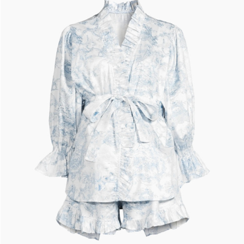 Nothing Fits But Toile Print Ruffle Pajamas | Saks Fifth Avenue