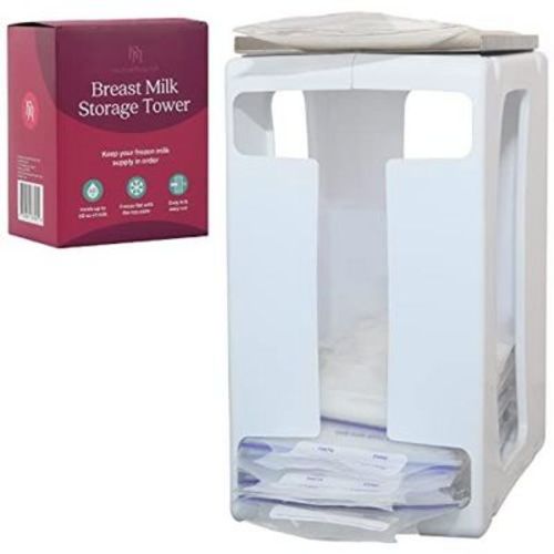 Impresa Breast Milk Storage Tower with Tray - Nurse & Nourish - Holds Up to 60 oz - Easily Organize and Freeze Milk