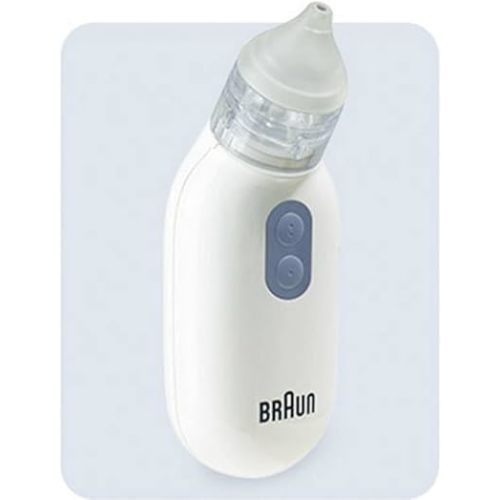 Braun Nasal aspirator 1 | Mucus Remover | Blocked Nose Relief | Electric Suction Power | Two Suction Levels | Newborn, Baby, and Child Friendly | Dishwasher Safe | BNA100EU