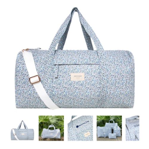 antique floral weekender bag – minnow