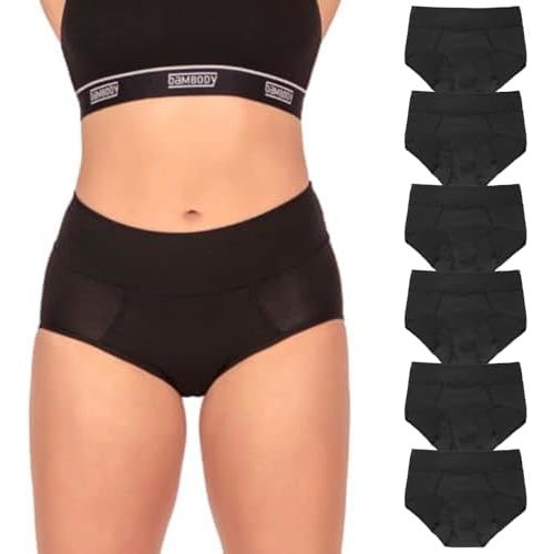 Bambody Absorbent Panties, Post-Partum, Period Underwear for Women and Teens - Leakproof, Soft, Comfortable, Breathable
