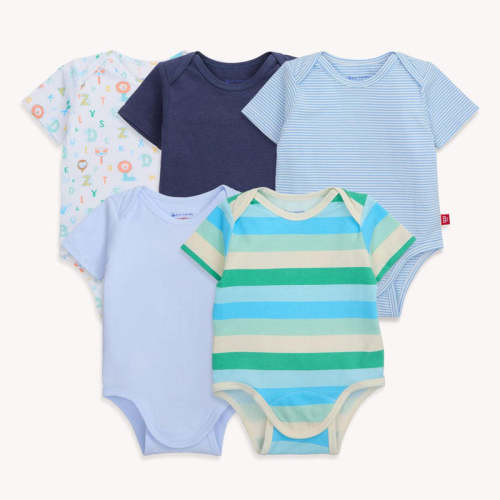 alphabet adventures cloudstretch™ magnetic bodysuit | 5 set