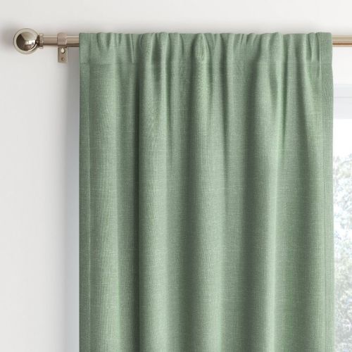 Room Darkening Heathered Thermal Window Curtain Panel Green - Size: 42"x84"
