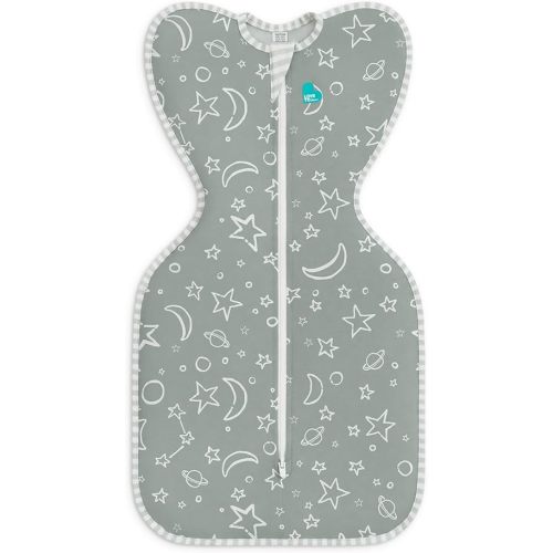 Love to Dream Swaddle UP, Silky-Lux 1.0 TOG, Super Soft, Luxurious 100% Viscose from Bamboo, Allow Baby to Sleep in Their Preferred Arms Up Position, Snug Fit Calms Moro Reflex, 8-13 lbs, Olive