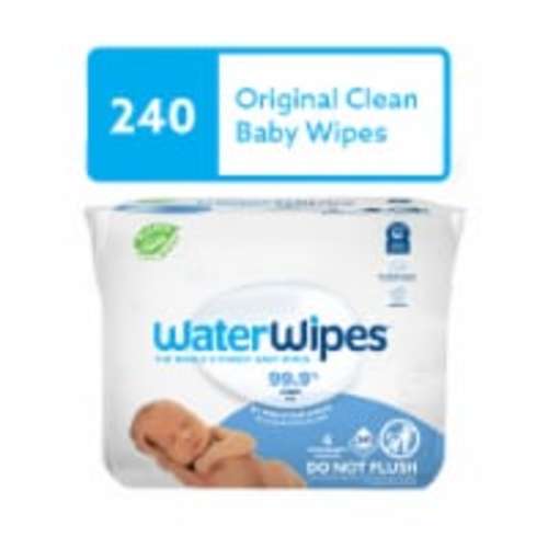 WaterWipes® Original Unscented 99.9% Water Based Baby Wipes, 4 pk / 240 ct