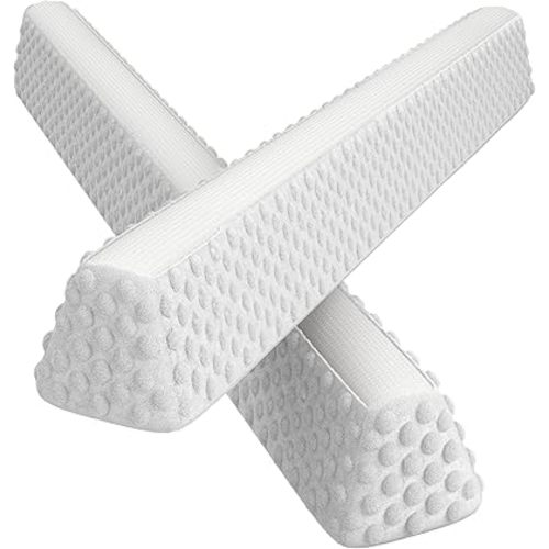 YENING Baby Bed Bumpers for Toddlers Foam Bed Guard Rail for Kids Bed Toddler Bed Bumper for Twin Full Queen King Size Bed Grey, 2-Pack