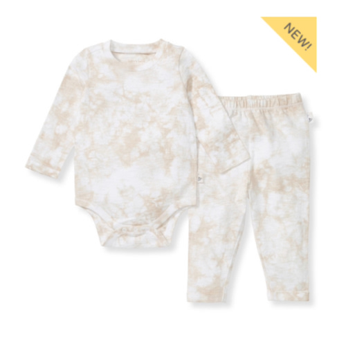 Desert Tie Dye Organic Cotton Boy Bodysuit Set
