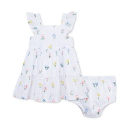 Baby Girls 2-Pc. Garden Embroidered Eyelet Floral Sundress & Panty Set