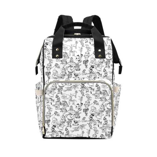 Disney Character Sketch Diaper Bag Backpack | Disney Backpack | Disney Diaper Bag | Disneyland Backpack | Disney Bag  Disney Diaper Backpack
