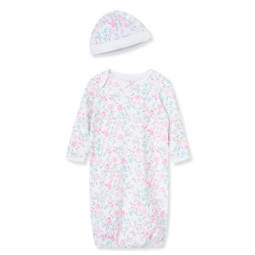 Little Me Baby Girls' 2-Piece Nightgown and Cap Set
