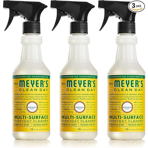 MRS. MEYER'S CLEAN DAY All-Purpose Cleaner Spray, Honeysuckle (16 Fl Oz (Pack of 3))