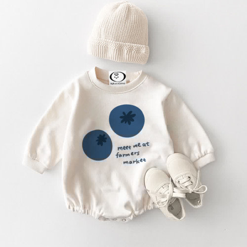 MEET ME AT FARMERS MARKET Baby Blueberry Bodysuit
