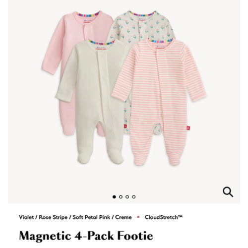 Magnetic 4-Pack Footie – Magnetic Me 0-3 mo
