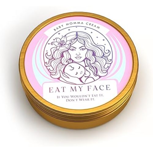 Eat My Face Grass Fed Tallow Cream for Babies & Moms, Organic Beef Tallow for Skin Helps with Diaper Rash, Cradle Cap, Stretch Marks & Eczema, 4.0 oz