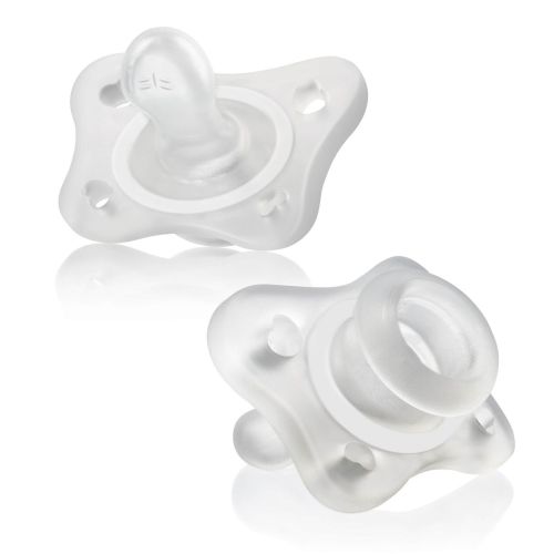PhysioForma Mini Orthodontic Silicone Pacifier 0-2m (2pc) - Clear