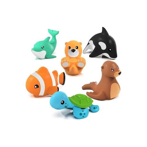 CityFurn Mold Free Bath Toys, 6 Pack Marine