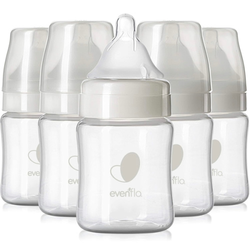 Evenflo Feeding Premium Proflo Venting Balance Plus Wide Neck Baby, Newborn and Infant Bottles - Developed by Pediatric Feeding Specialists - 5 Ounce (Pack of 6)