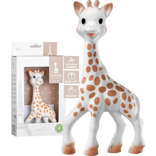Amazon.com : Sophie la girafe | Handcrafted for 60 Years in France | Natural Rubber | Designed for Teething Babies | Awaken All 5 Senses | Easy to Clean : Baby Teether Toys : Baby