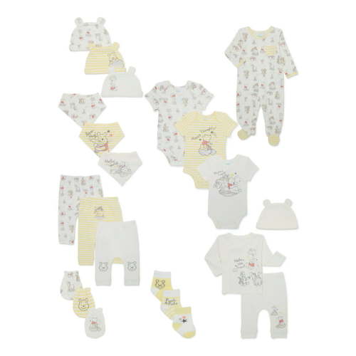 Disney Baby Wishes + Dreams Baby Boys and Girls Unisex Winnie The Pooh Baby Shower Gift Set, 22-Piece, Newborn-6/9 Months