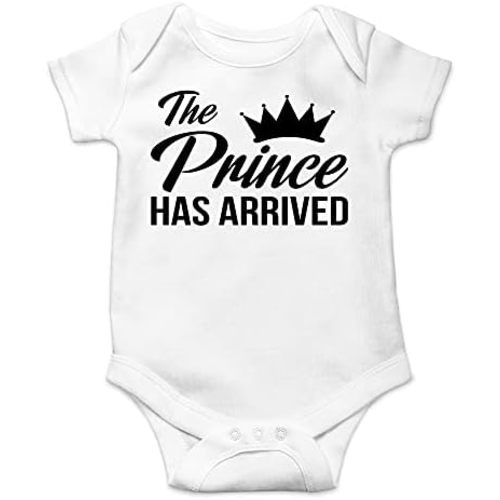 CBTwear The Prince Has Arrived - Baby Clothes - Funny Newborn Bodysuit Outfits for Boys