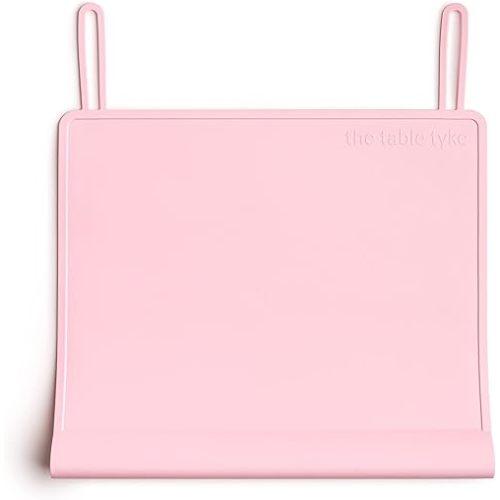 100% Silicone Placemat with Teething Edge Bumper/Spill Stopper | Dishwasher Safe, Travel Ready Non-Slip Suction Activity Mat for Infants, Babies, Toddlers, Children, Kids (Ballet Pink)