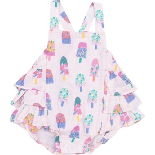 Floral Popsicles Organic Cotton Bodysuit, 3-6M