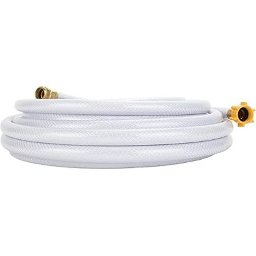 Camco TastePURE 75-Ft Water Hose - RV Drinking Water Hose Contains No Lead, No BPA & No Phthalate - Features Reinforced Design & Crafted of PVC - 5/8” Inside Diameter, Made in the USA (21008)