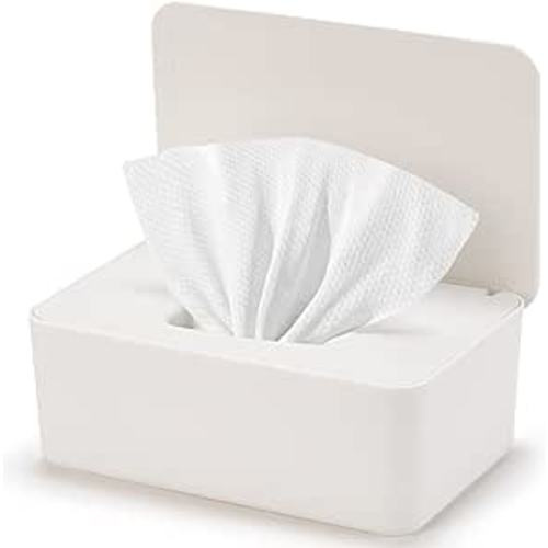 Amazon.com: Baby Wipes Dispenser, Wipe Holder for Baby & Adult,Keeps Wet Tissue Fresh, Non-Slip Wipes Case, Wipe Container with Sealing Design Lid (1-White) : Baby