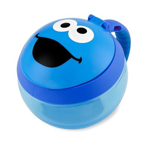 Skip Hop x Sesame Street Baby Snack Container, Toddler Snack Cup, Cookie Monster