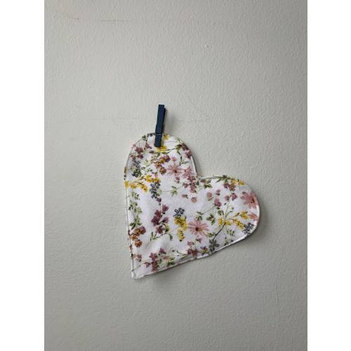 Floral Flannel NICU Bonding Hearts, Preemie Gift, Set of 2