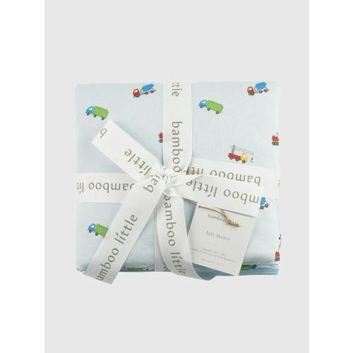 Bamboo Little Trucks Baby Blanket